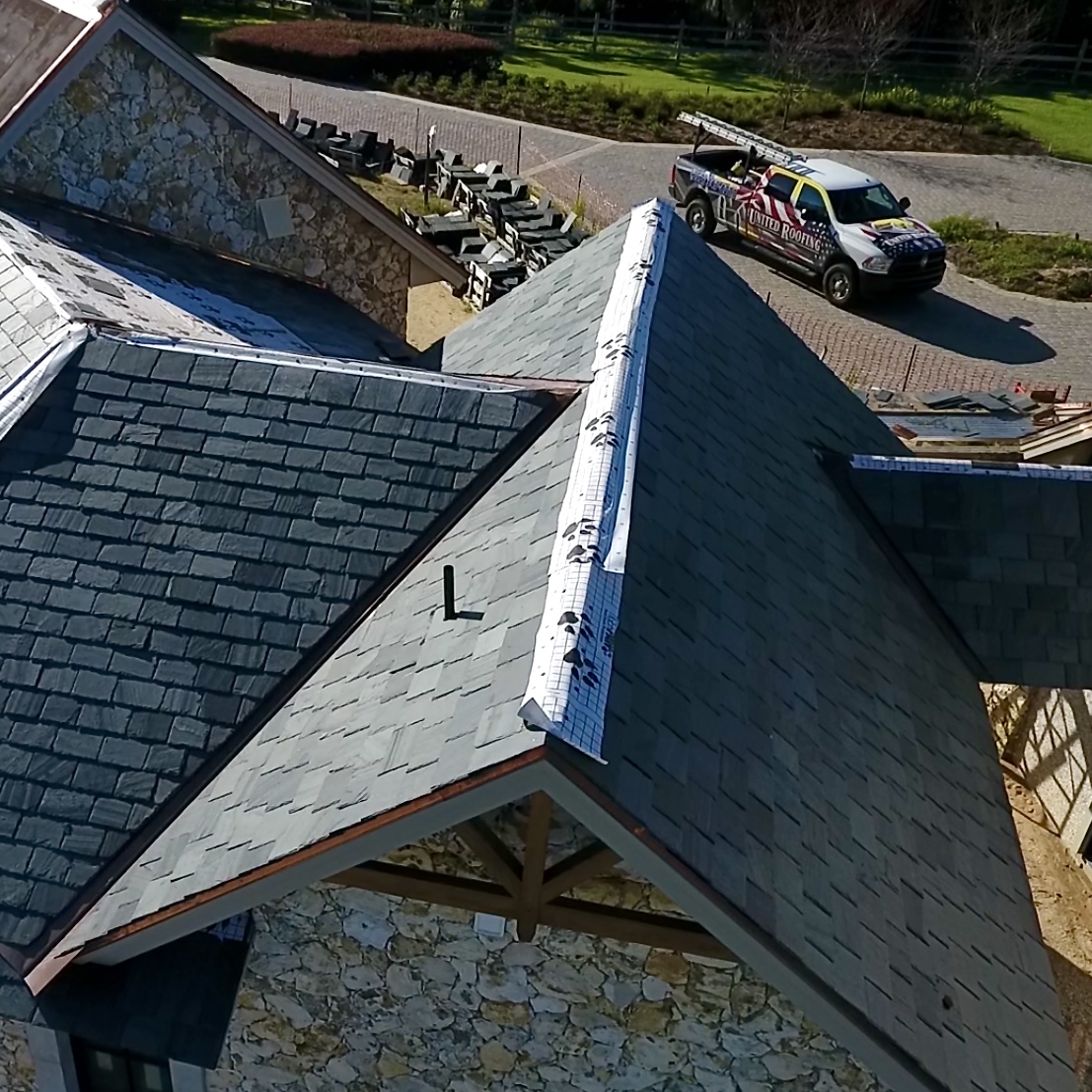 United Roofing restoring a damaged roof with professionalism in Ocala, FL